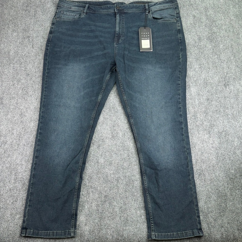 The Perfect Jean NYC Jeans Mens 48x32 (Fits 49x31) Captain Blue Slim Fit Stretch